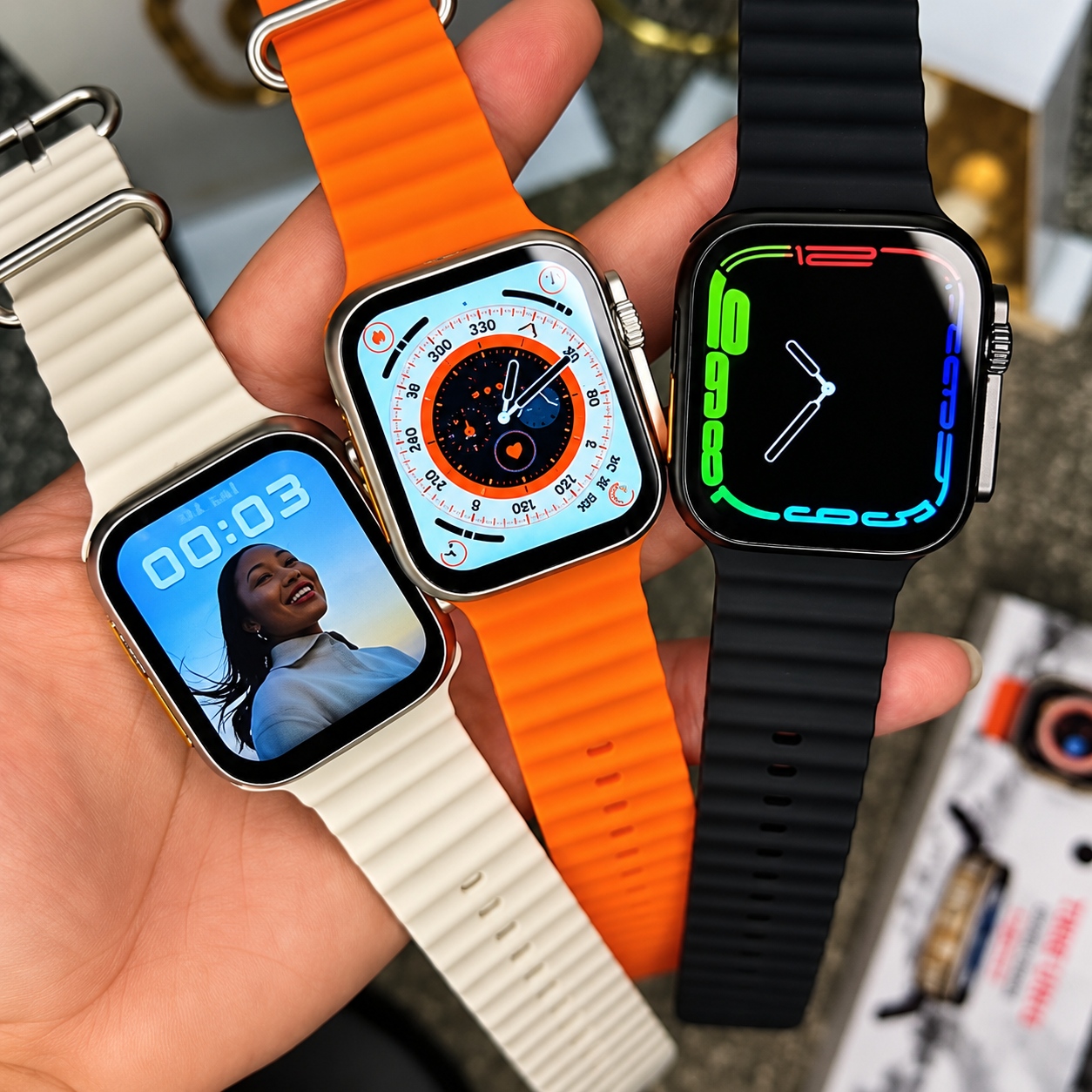 Apresentação do smartwatch T900 ULTRA / CORES